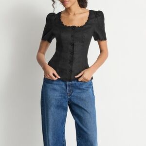 Big Sale! Reformation Anabella Linen Top
